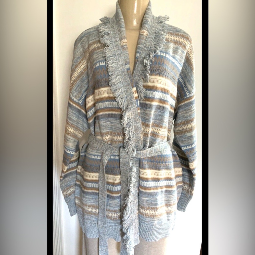 NWT INTERMIX Adrianna Wrap with Fringe